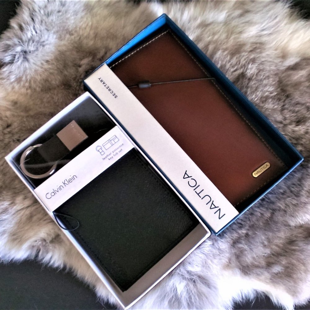 (NWT) Calvin Klein & Nautica 2 Men's Wallets Bundle